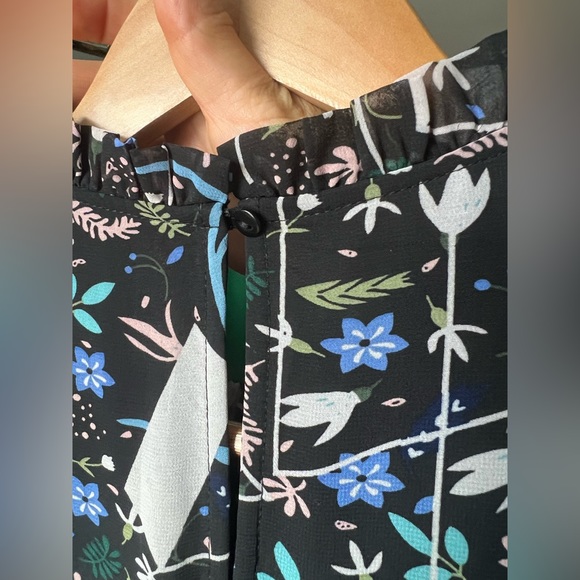 NWT ✨ ASOS JDY Midi Black Abstract Print Floral Dress - Picture 8 of 13